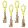 thumbnail image 6 of Raindrops Napkin Rings 4Pcs in Yellow Green Multi for Patio Table Decor and Outdoor Parties, 6 of 8