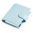 thumbnail image 1 of Moterm Pocket Regular Rings Planner - Genuine Leather Binder Organizer (Pebbled-Light Blue, 19mm Ring), 1 of 7