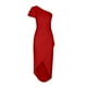 thumbnail image 4 of Vestido de color liso para mujer Vestido elegante con solapa y un solo hombro OAVQHLG3B Store  lin121212, 4 of 5