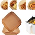 thumbnail image 4 of Air Fryer Disposable Paper Liner Non-Stick Square Steamer Baking Liner, 4 of 7