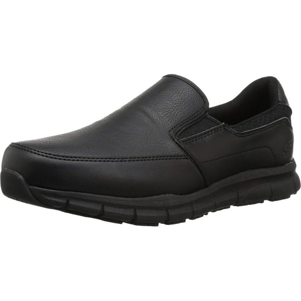 Zapatos Skechers Nampa-Groton Food Service para hombre, color negro ancho
