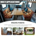 thumbnail image 3 of FOR U DESIGNS Rooster Chicken Maple Leaf Print RV Dinette Cushion Covers Stretch Replacement Camper Cushion Slipcover Waterproof RV Couch Cover, 1 Backrest Covers and 1 Bench Covers, 3 of 7