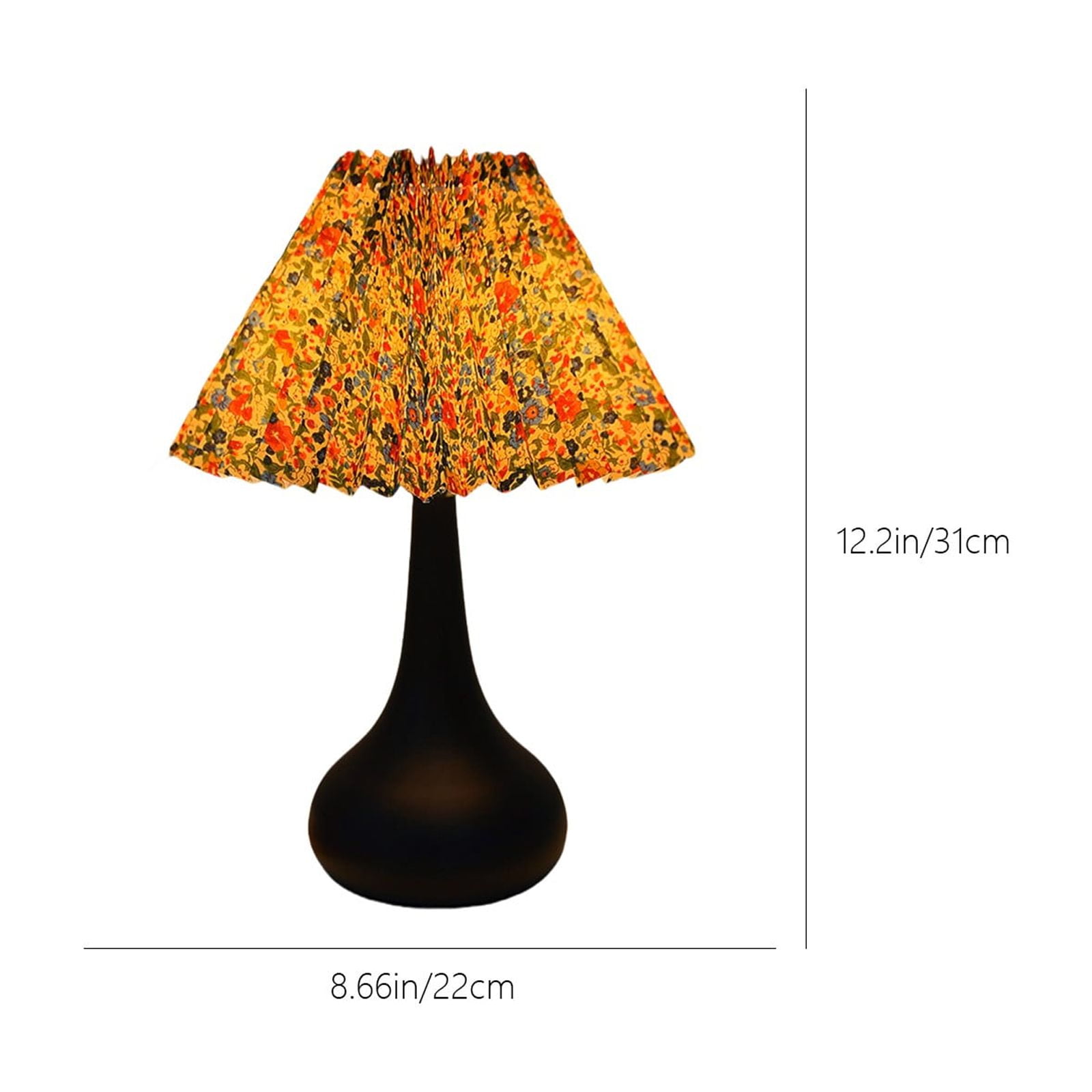 C Vintage Table Lamp Bedside Desk Light With Energy Efficient Design, Stylish Metal Material For Study, Bedroom And Dormitory, 12.2X8.66X4.72In, 0.46Lb