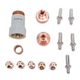 thumbnail image 2 of Plasma Torch Consumables, Plasma Torch Nozzle Set Protective Cover Swirl Circle Easy To Install 14Pcs Set  for LC25, 2 of 7
