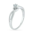 thumbnail image 4 of Sterling Silver Round White Diamond Fashion Ring (0.16 CTTW), 4 of 5
