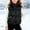 Black, variant on Girls Lightweight Puffer Vest with Pockets, Full Zip Drawstring Hem Stand Collar Warm Quilted Sleeveless Outerwear Gilet Black Size 9-10