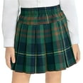 thumbnail image 7 of HAOTAGS Plaid Skirts for Girls,Comfortable School Uniform High Waisted Short Pleated Skirt Green 7-8, 7 of 7
