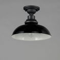 thumbnail image 4 of 35110GBBK Maxim Lighting Granville - 1 Light Outdoor Flush Mount-Gloss Black/Black Finish, 4 of 4