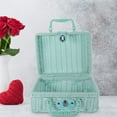 thumbnail image 4 of Shisuyan Woven Storage Basket Storage Box with Handle Woven Suitcase Woven Storage Box, 4 of 9