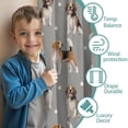 thumbnail image 3 of Blackout Kids Curtains,Beagle and Dog Footprints Childrens Insulated Curtains Set Of 2,Bedroom Essentials,Toddler Room Decor 42"x54"(106x137cm), 3 of 4