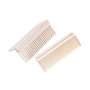 Herunwer Flat Iron Comb - Barber Hair Comb For Straightening, Hair Straightening Lazy Tool With Dense Comb Teeth, Flat Iron Comb Attachment Clip