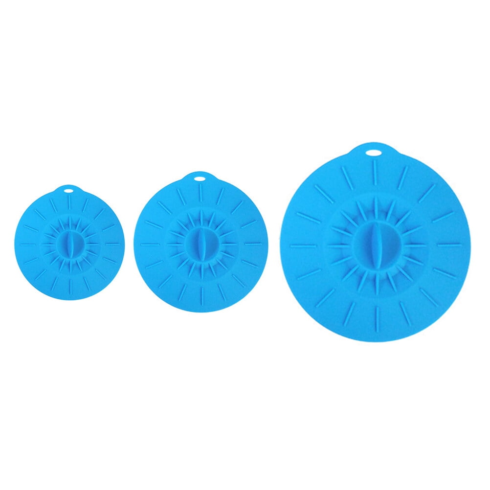 3Pcs Microwave Oven Heating Sealing Lids Kitchen Silicone Bowl Covers