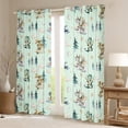 thumbnail image 2 of Feelyou Magic Dragon Teens Black Out Curtains, Kawaii Dino Animal Green Curtains Pack of 2 (42x63 Each), Cartoon Cloud Stars Bedroom Curtains, Blackout Curtains Bedroom Decor, 2 of 6