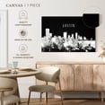 thumbnail image 5 of Elephant Stock Austin Skyline Bw Wall Art - Horizontal Canvas Wall Art - Living Room Wall Decor - City Canvas - Black And White Decor - 36" x 24", 5 of 8