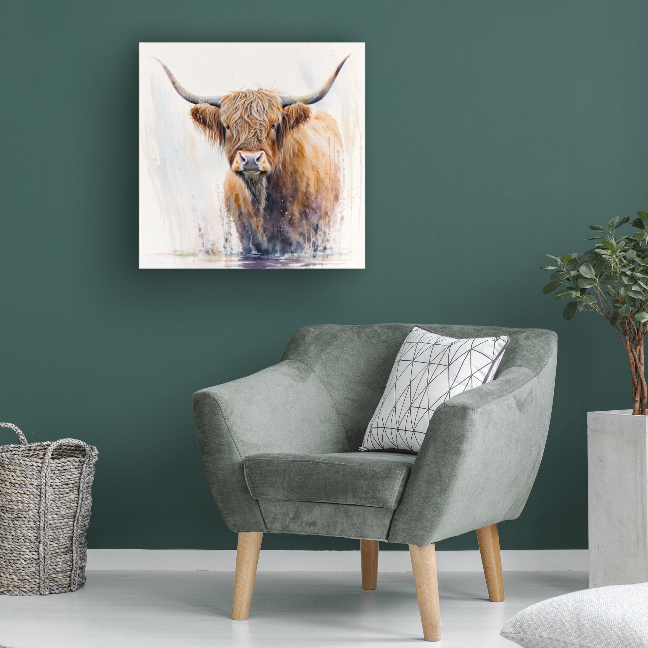Canvas Wall Art - The Golden Valley 'Big Red' Wall Art for Living Room, Bedroom, or Office Décor by Trademark Fine Art - 24 x 24 Inches