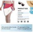thumbnail image 5 of Women'S Beach Cover Up Short Sarong Dress North Carolina Flag Wrap Chiffon Shawl, 5 of 7