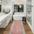 thumbnail image 6 of CAMILSON Machine Washable Rug Distressed Vintage Area Rugs Stain and Water Resistant Traditional Bohemian Indoor Carpet (2x10 2006-Orange), 6 of 8