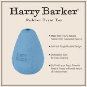 Harry Barker Durable Rubber Treater Dog Toy, Blue, Large