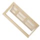thumbnail image 2 of 1:12 casa de muñecas de madera Mini paisaje pequeño en blanco DIY patrón de cuadrícula puerta suministros en miniatura Inevent WJ1807-00, 2 of 7