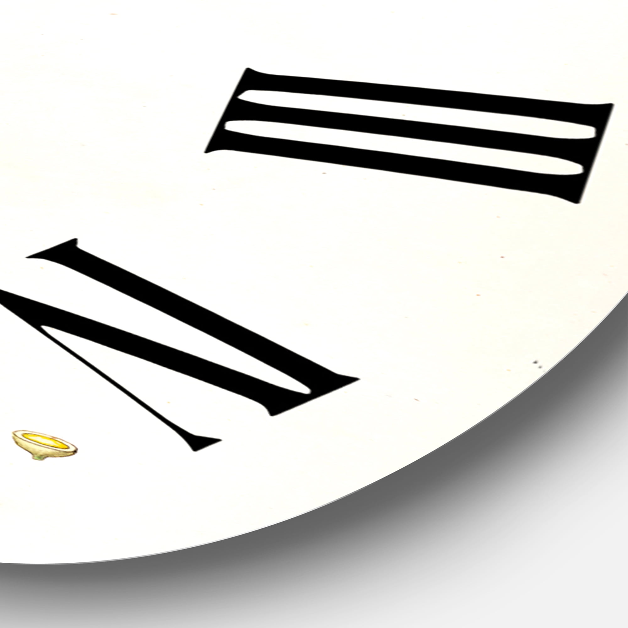 Designart 1 in Farmhouse Wall Clock