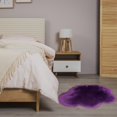 thumbnail image 1 of Boreal Craft Imitation Wool Carpet Living Room Shag Carpet Oval Bedroom Machine Washable Floor Mat Area Rug for Bedroom Living Room Flannel Blanket Leather Throw Blanket Cute Rug for Bedroom Blanket, 1 of 3