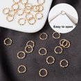 thumbnail image 4 of 1Box 200Pcs Brass Open Jump Rings Long-Lasting Plated Twist Ring Real 18K Gold Plated 18 Gauge 8x1mm Inner Diameter: 6mm, 4 of 6