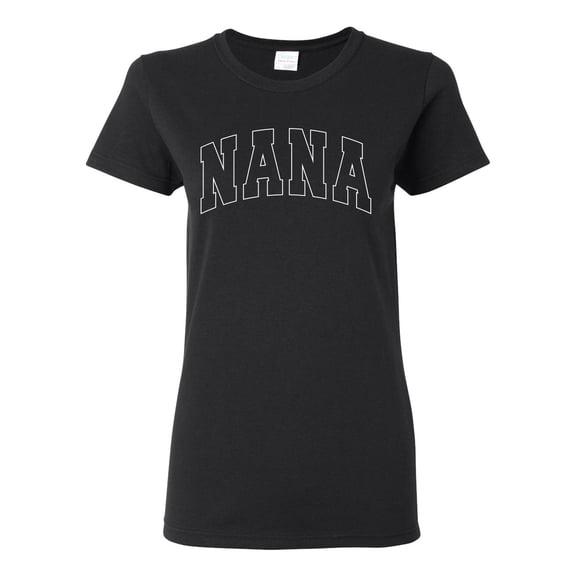 Wild Bobby NANA Varsity Letters Women Graphic Tee