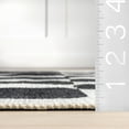 thumbnail image 5 of nuLOOM Rashana SuperioWash Geometric Reversible Machine Washable Area Rug, 4' x 6', Rashana Black/Cream, 5 of 13