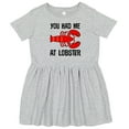 thumbnail image 3 of Inktastic Funny Lobster Lover Kids Seafood Girls Toddler Dress, 3 of 5
