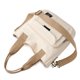 thumbnail image 5 of Bolso bandolera de lona con correa ajustable, neceser de maquillaje de lona (blanco) Sywqhk Para Estrenar, 5 of 9
