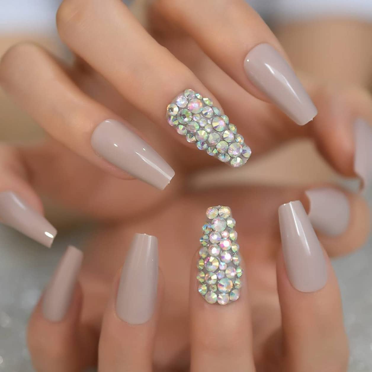 Press On Nails Glamour | Pack of 24 Ballerina Nails Full Cover Acrylic Nails False Fake Nail Tips for DIY Nail Art Salon Women Girls | Walmart Canada Press On Nails Glamour | Pack of 24 Ballerina Nails Full Cover Acrylic Nails False Fake Nail Tips for DIY Nail Art Salon Women Girls | Walmart Canada
