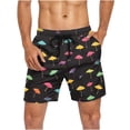 thumbnail image 5 of UVEASISHA Big and Tall Swim Trunks Men 7 Inch Board Shorts Summer Sun Umbrella Print Bathing Suits Lightweight Quick Dry Beach Shorts with Pockets Multicolor 3XL, 5 of 6