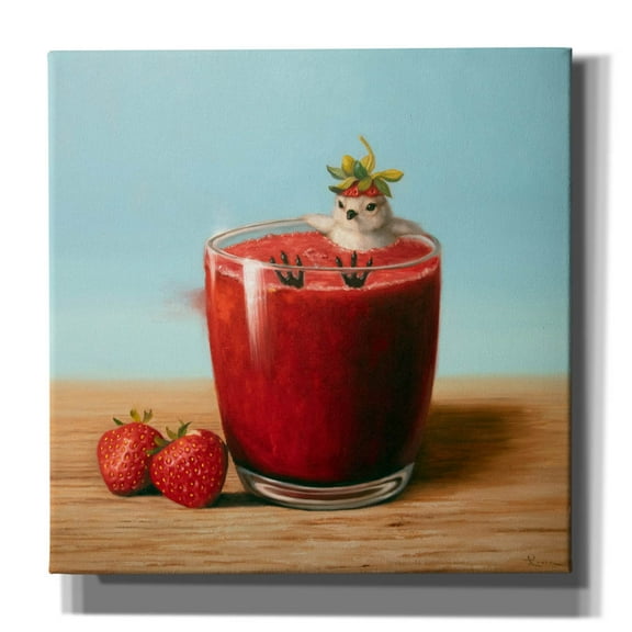 Epic Graffiti 'Strawberry Bliss' by Lucia Heffernan Canvas Wall Art, 26" x 26"
