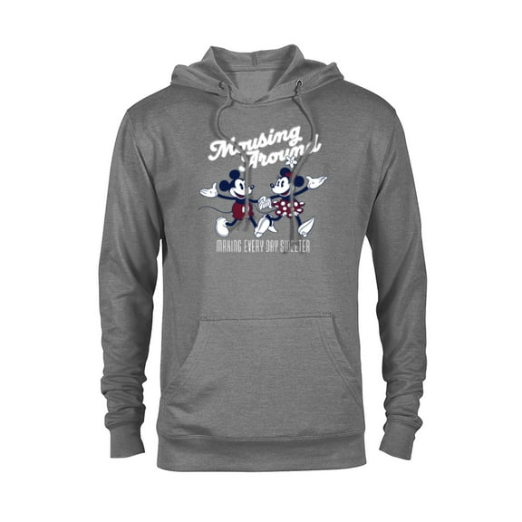 Disney Mickey and Minnie Mousing Around Retro Vintage - Pullover Hoodie for Adults - Customized-Athletic Heather