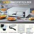 thumbnail image 6 of Electric Pizza Oven Indoor, 14 Inch Countertop Commercial Pizza Oven with Grilling Rack, Crumb Tray, Handle and Feet Pads, Stainless Steel Pizza Baking Machine for Home and Restaurant, 6 of 9