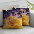 thumbnail image 3 of Shadudu Sunflower Rustic Farmhouse Pillow Covers Home Decorative Vintage Big Sunflower Throw Pillow Cases for Bedroom Living Room Car Sofa Decoration, 22x22 inch 12x12in, 3 of 7