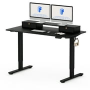 FlexiSpot 55x24 Electric Standing Desk with One-Piece Desktop, 2 Removable Drawers, Headphone Hook, 4 Height Memory Presets, 250lbs Capacity Ergonomic Sit Stand Desk with Monitor Stand