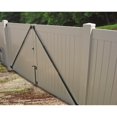 thumbnail image 5 of Black Steel Adjustable Gate Brace Kit For Vinyl and Wood | Includes Fasteners | NW6132-BK, 5 of 5