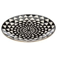 Thyme & Table Dinnerware Black & White Medallion Stoneware Salad Round
