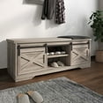 Farmhouse Bench Shoe Storage Entryway Shoes Rack Orgainizer w