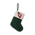 thumbnail image 2 of Home Decor Christmas Stockings With Initials Large Embroidered Letter Knit Red White Christmas Stocking For Family Holiday Decorations And Xmas Tree Fireplace, 2 of 4