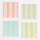 thumbnail image 1 of Servilletas Meri Meri a rayas pastel de 3 capas con borde ondulado, paquete de 16, 1 of 7