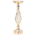 thumbnail image 2 of Candle Holder, Iron Twisted Candlestick Ornament Table Candle Stand For Wedding Dinning Housewarming Gift, 2 of 8