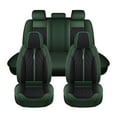 thumbnail image 2 of Tuqiang Car Seat Covers Leather for lincoln for MKC 2014-2019 Water-Resistant 5-Seat Covers Complete Set Black and Green, 2 of 7