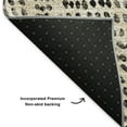 thumbnail image 3 of Addison Rugs Mayfield Washable Transitional Diamond Beige Rectangle Rug, 9' x 12', 3 of 6