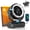 black, variant on Rechargeable Solar Powered Camping Fan & Auto Oscillating, 【60H Runtime】Battery Powered Fan with LED Lantern, Portable Outdoor Fan, 12H Timer for Travel, Fishing, Jobsite, Beach, Camping