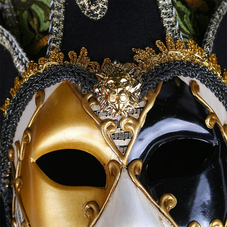 Golden Mask Full-Face Costume Mask