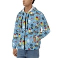 thumbnail image 3 of Kdxio Pirate Marine Animals Print Men Hoodies Casual Hoodies for Men with Zip Pockets Full Zip Long Sleeve Sweatshirt Sports Hooded Jacket-Large, 3 of 5