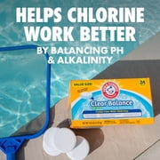 ARM & HAMMER Clear Balance Alkalinity & pH Maintenance Tablets for Pools & Spa, 24 Count