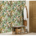 thumbnail image 2 of Daisy Bennett DB20105 27 in. x 18 ft. Tropical Leopard Peel & Stick Wallpaper, Gloss White, 2 of 12